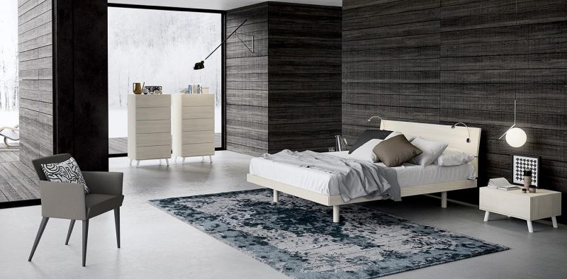 TENDER Bedroom - pat modern, pat lemn, pat picioare