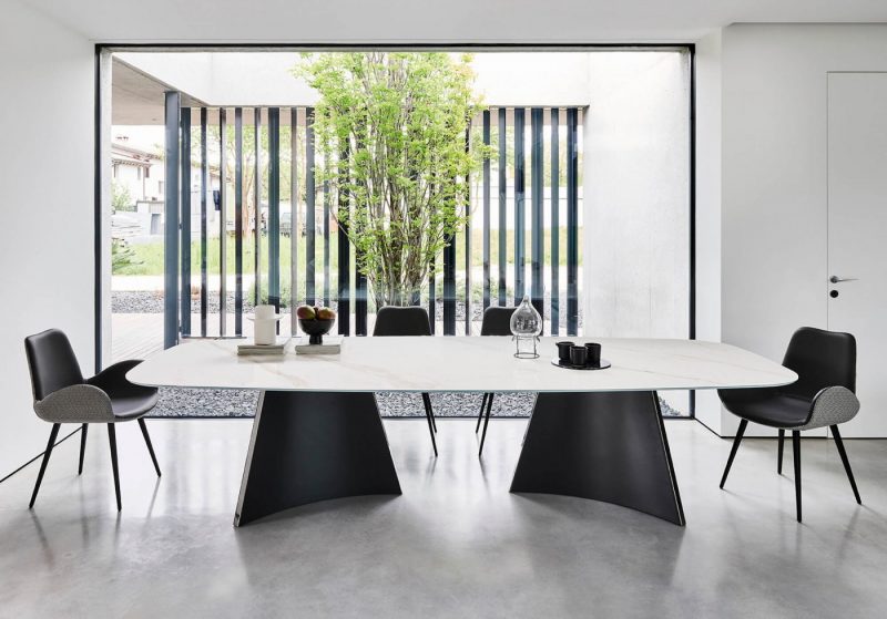 concave tavoli - mese dining moderne