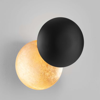 Solei Light Black - aplica moderna, auriou