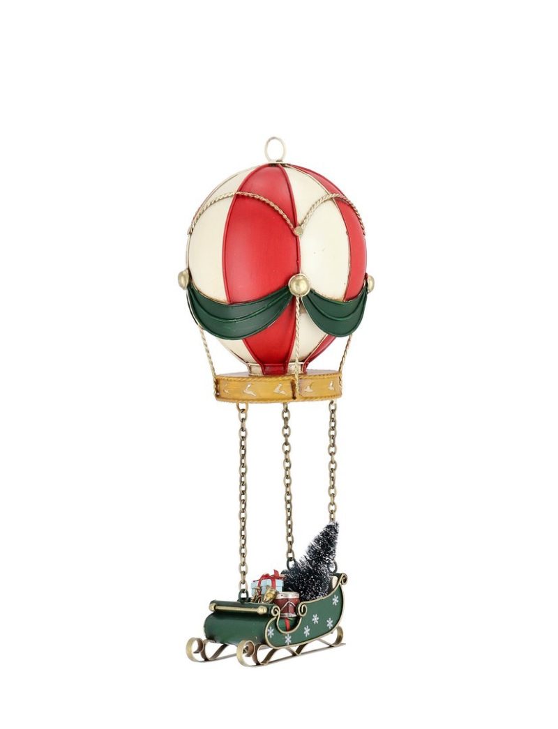 NOELLE HOT AIR BALLOON SLEIGH - decor Craciun